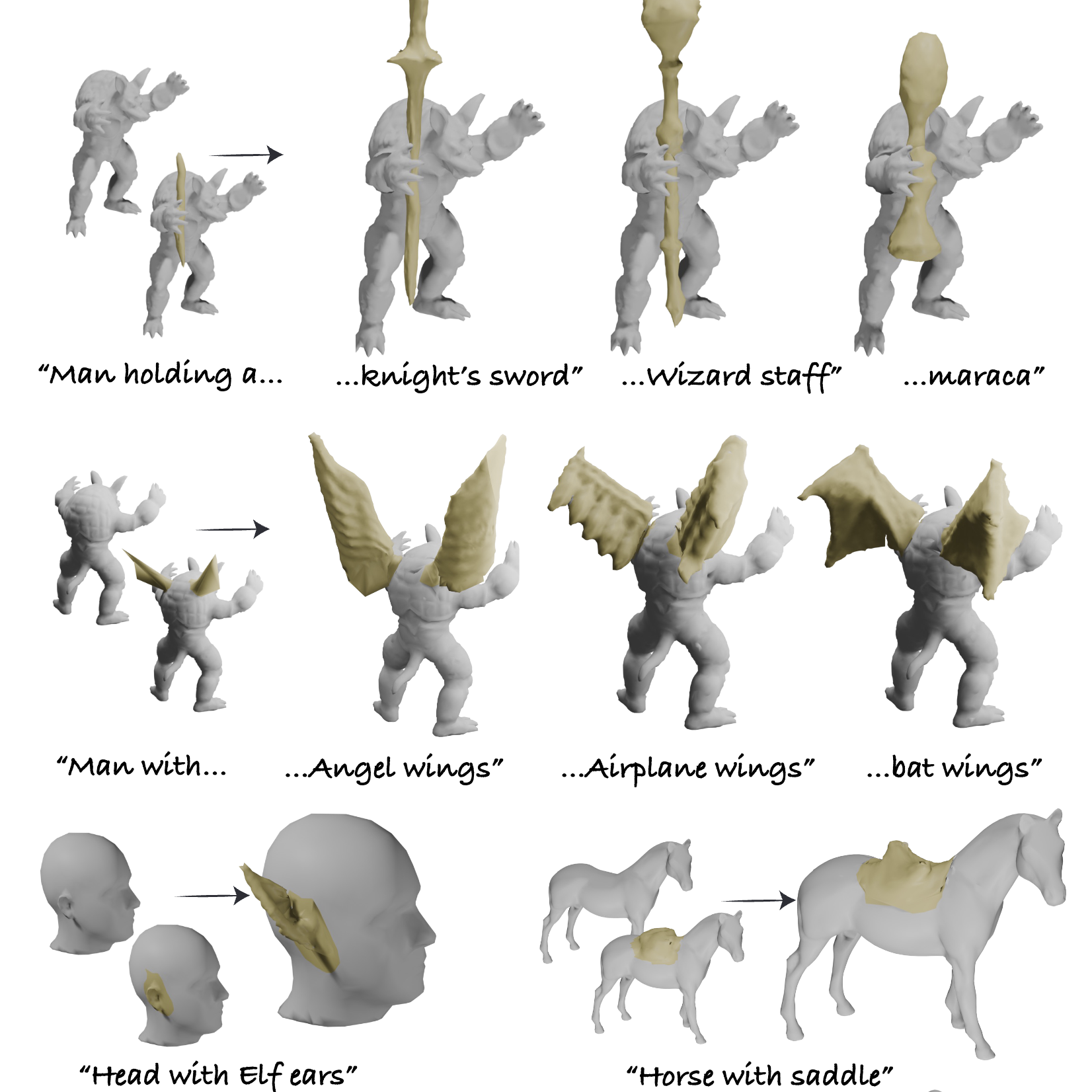 MagicClay: Sculpting Meshes With Generative Neural Fields